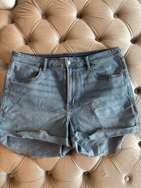 Old Navy Blue High-Rise Denim Shorts